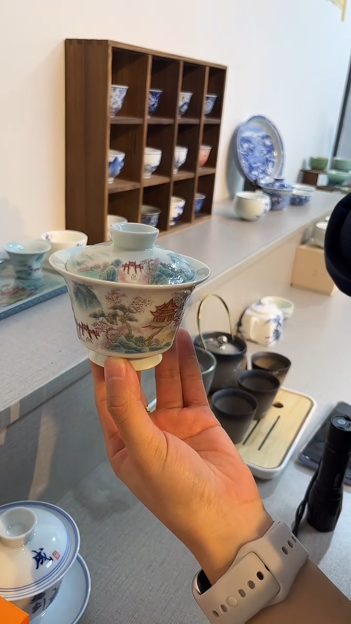 景德镇高温瓷江南小马蹄两才