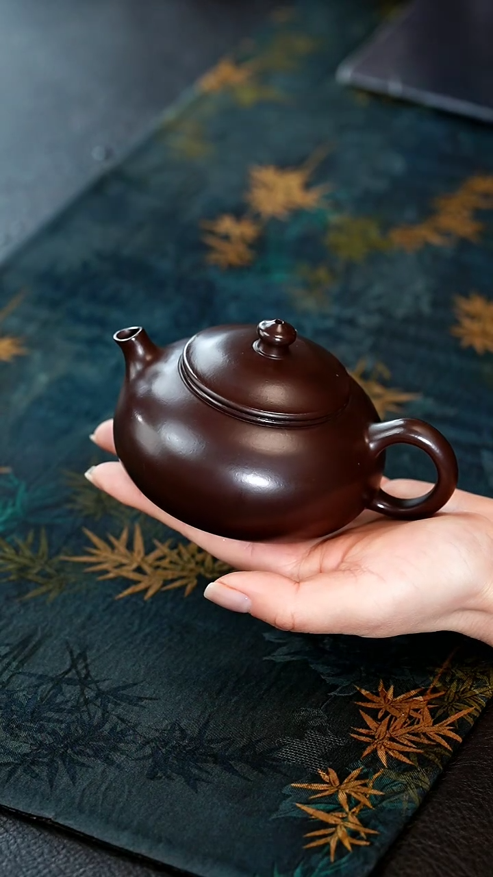 【闪购商品】紫砂茶壶50紫砂壶紫泥寒江