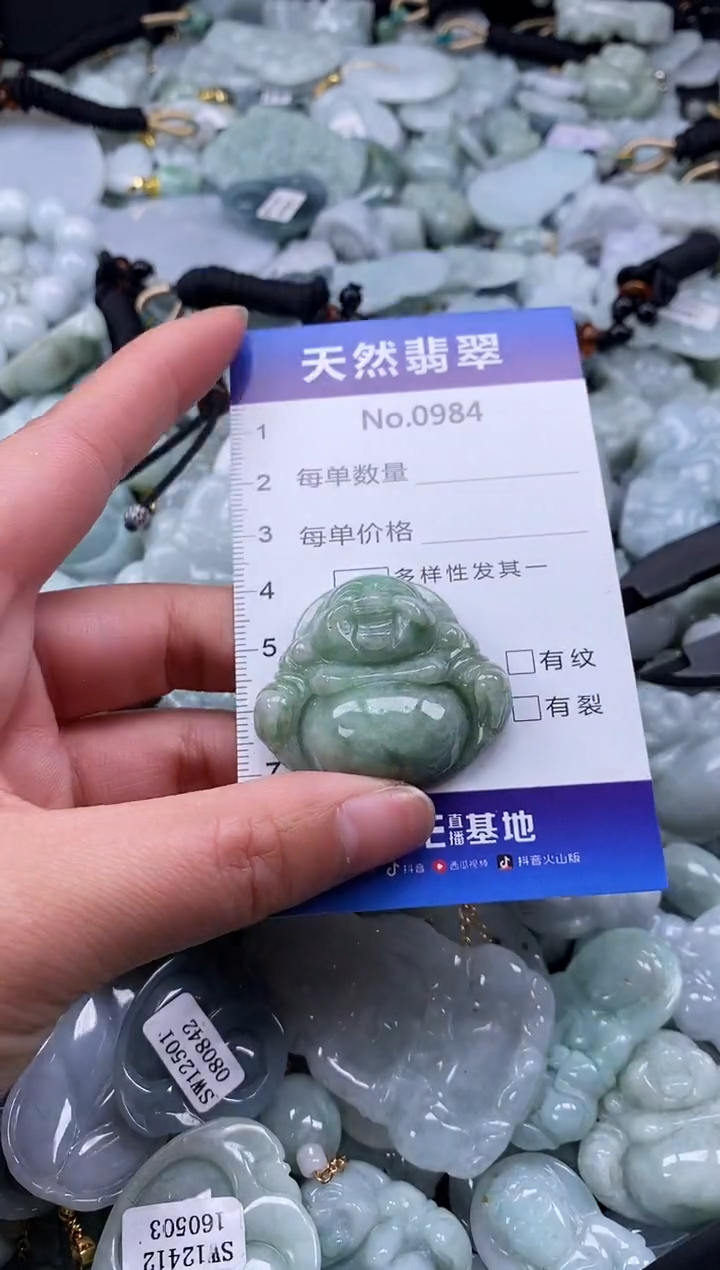 【闪购商品】翡翠颈饰未镶嵌缅甸A货翡翠0984