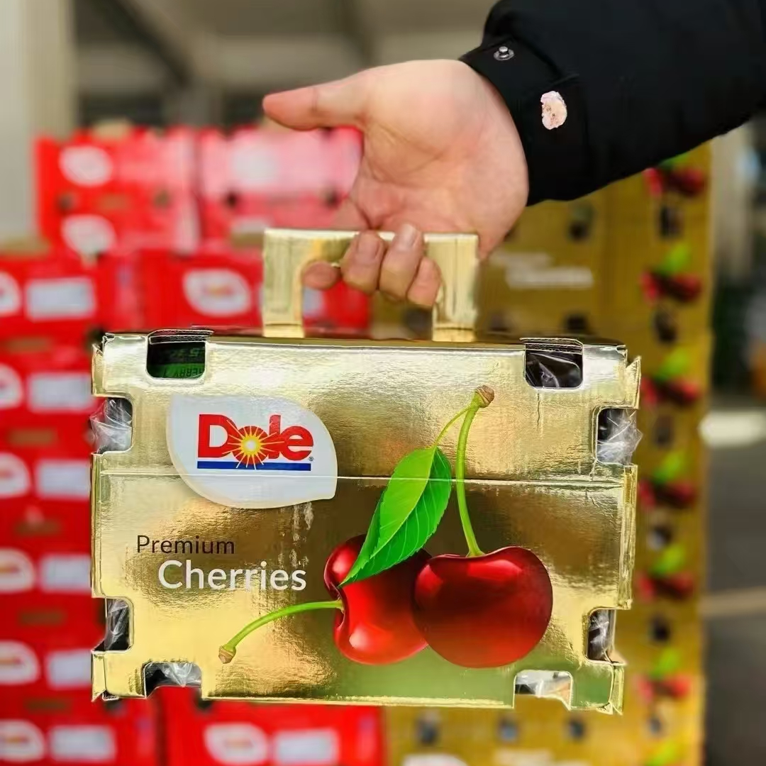 （金都乐）北京小时达Dule智利空运车厘子桑提娜金都乐礼盒装1.6斤原箱5斤4JD内附果径卡桑提娜智利