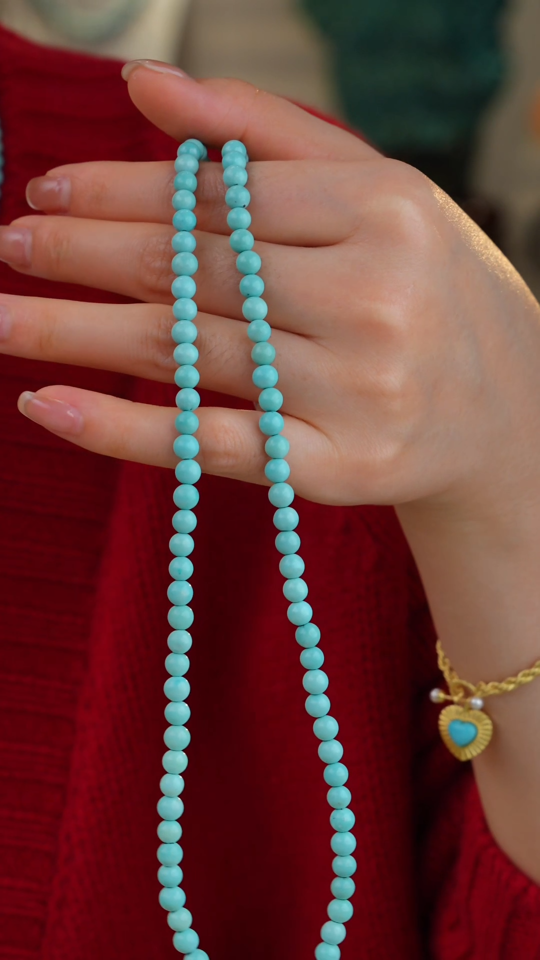 【闪购商品】绿松石项链18K金镶嵌多样性发货