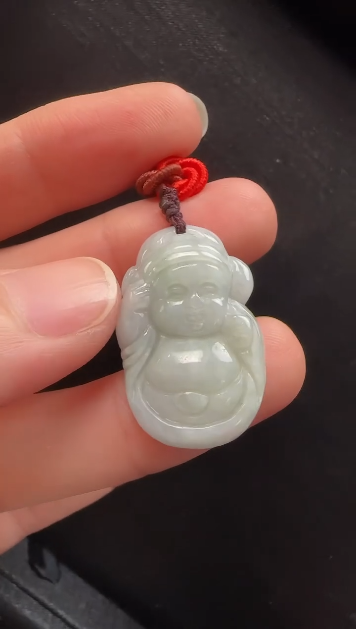 翡翠挂件未镶嵌352财神一个