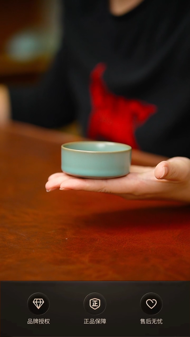青杰仿古扳指杯不完美  不开片