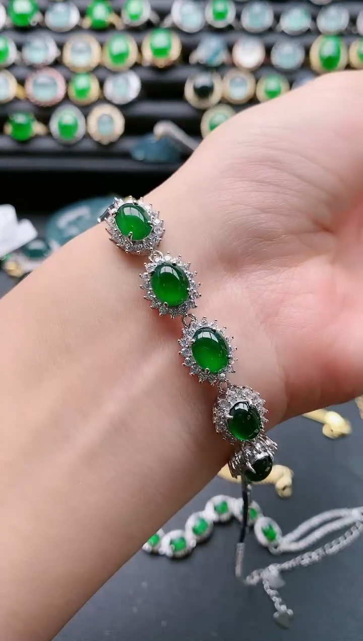 【闪购商品】翡翠戒指银S925镶嵌1111111