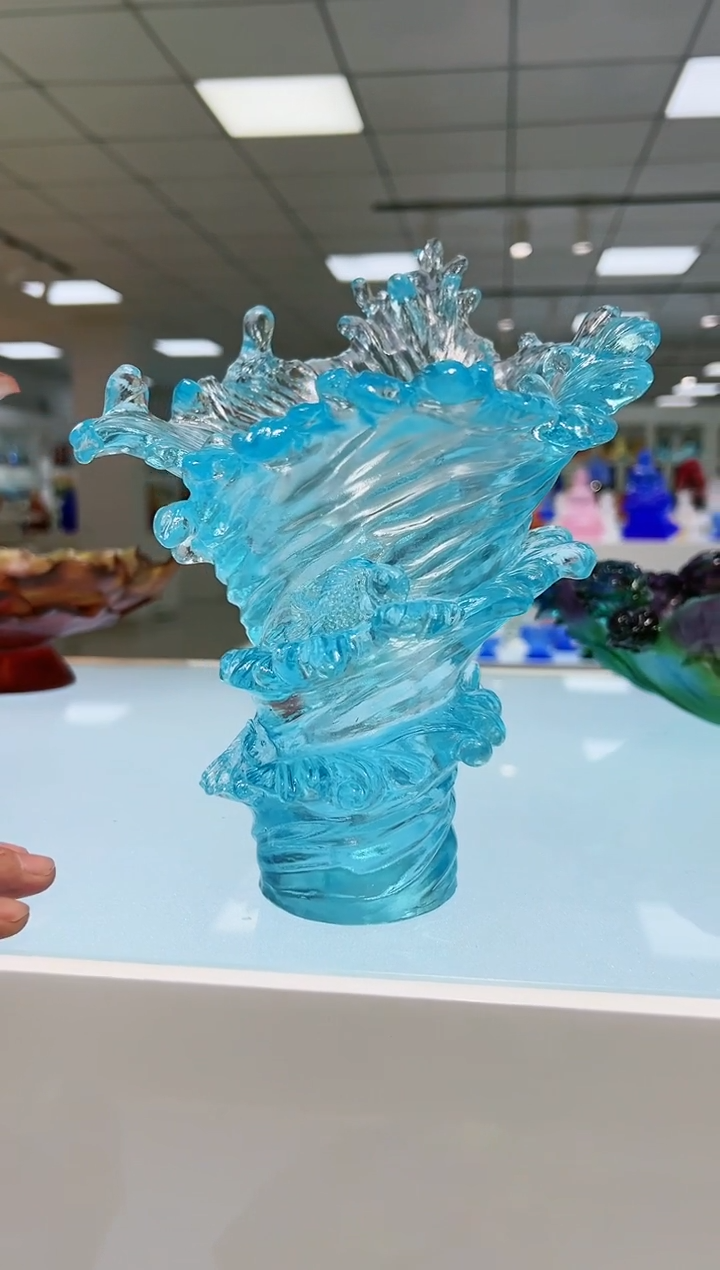 【闪购商品】茶宠古法琉璃风生水起花瓶