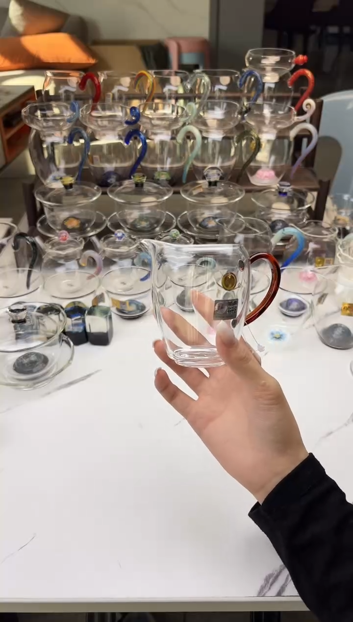 手工艺品玻璃禾器澈然琥珀色