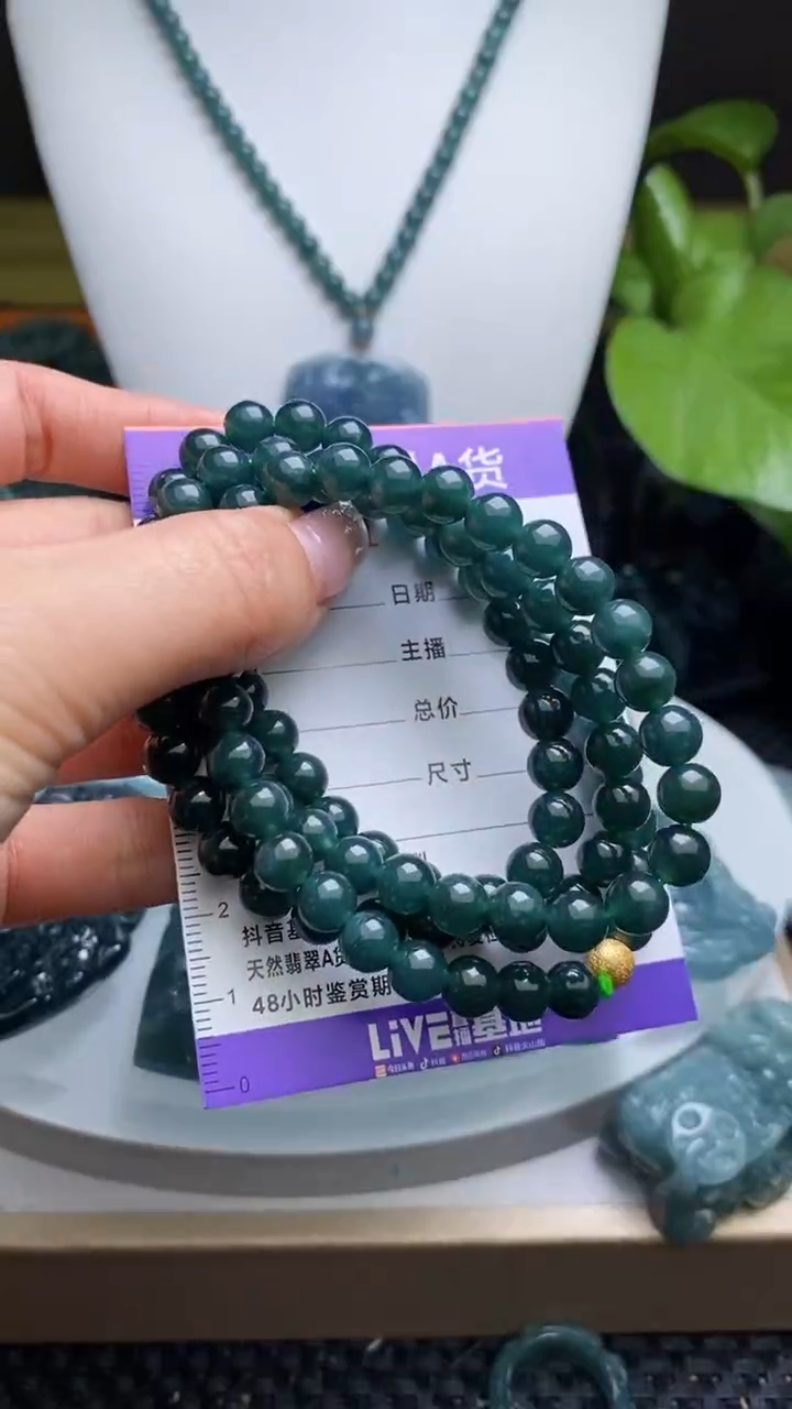 翡翠未镶嵌颈饰         
