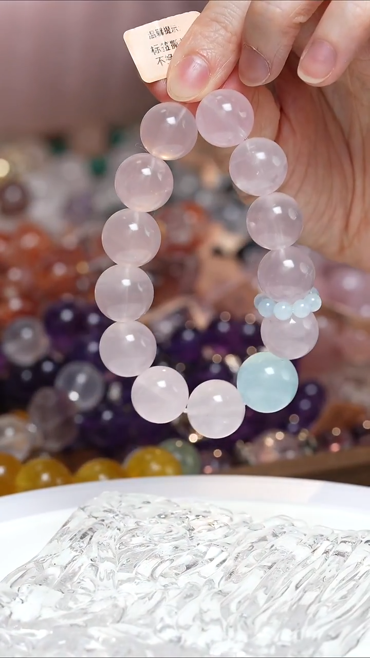 未镶嵌手串水晶粉水晶手串·MM0025NOV052L215