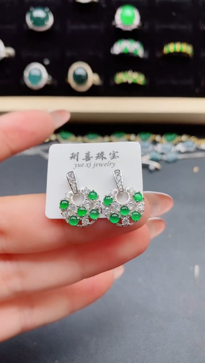【闪购商品】翡翠戒指银S925镶嵌321321