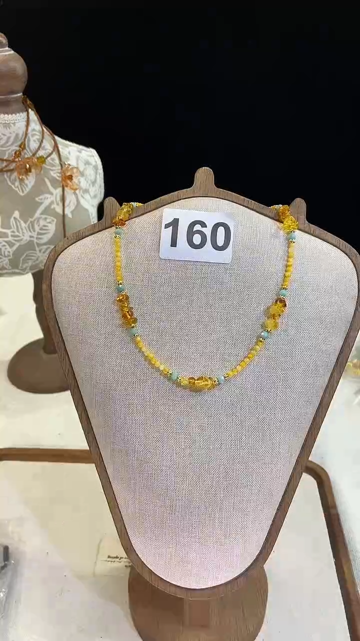 项链钛钢淡水珍珠160