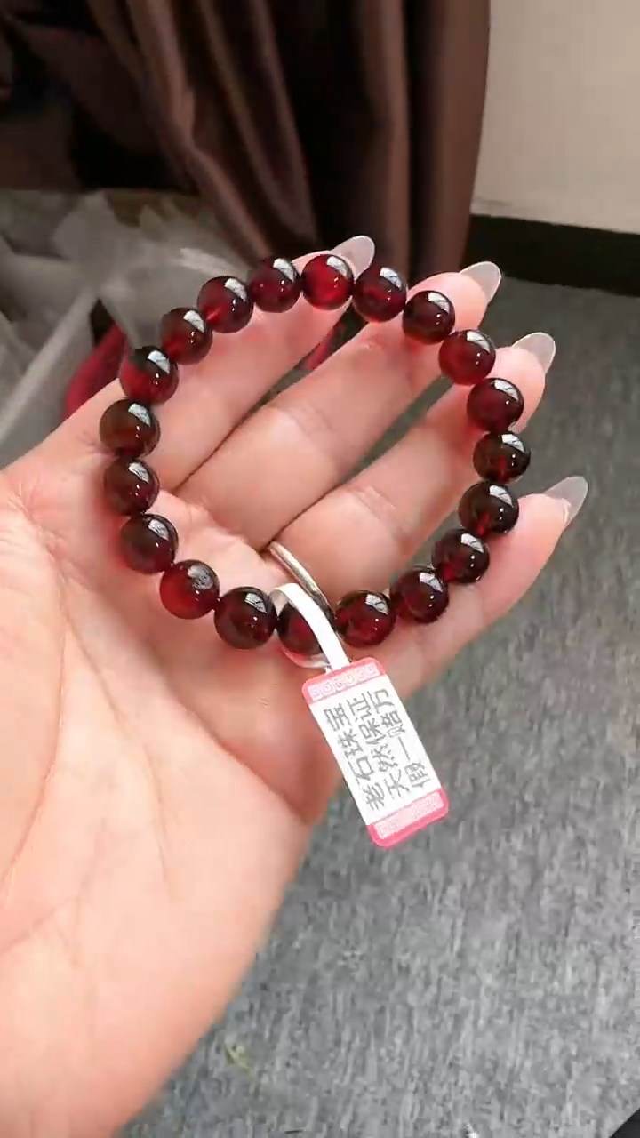 【闪购商品】琥珀手链未镶嵌规格9血珀手串#61