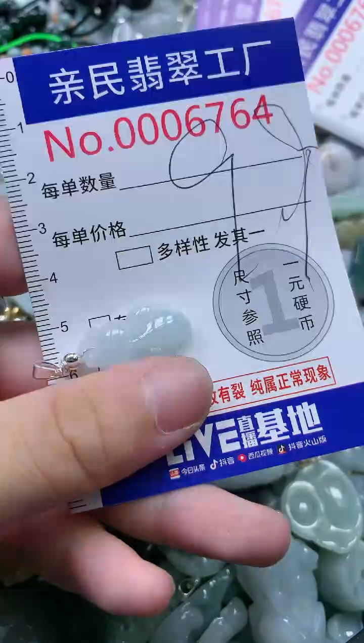 翡翠未镶嵌吊坠(不含链)6764