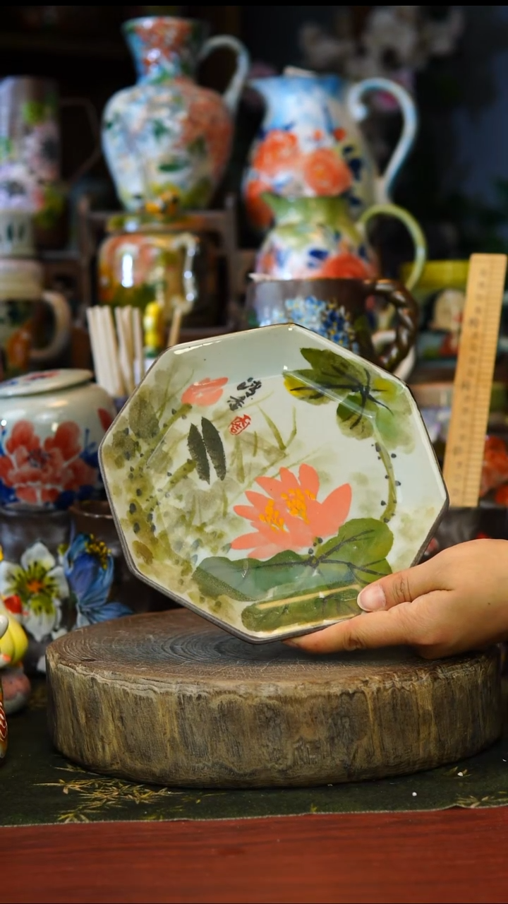 陶瓷134景德镇手工手绘釉下彩