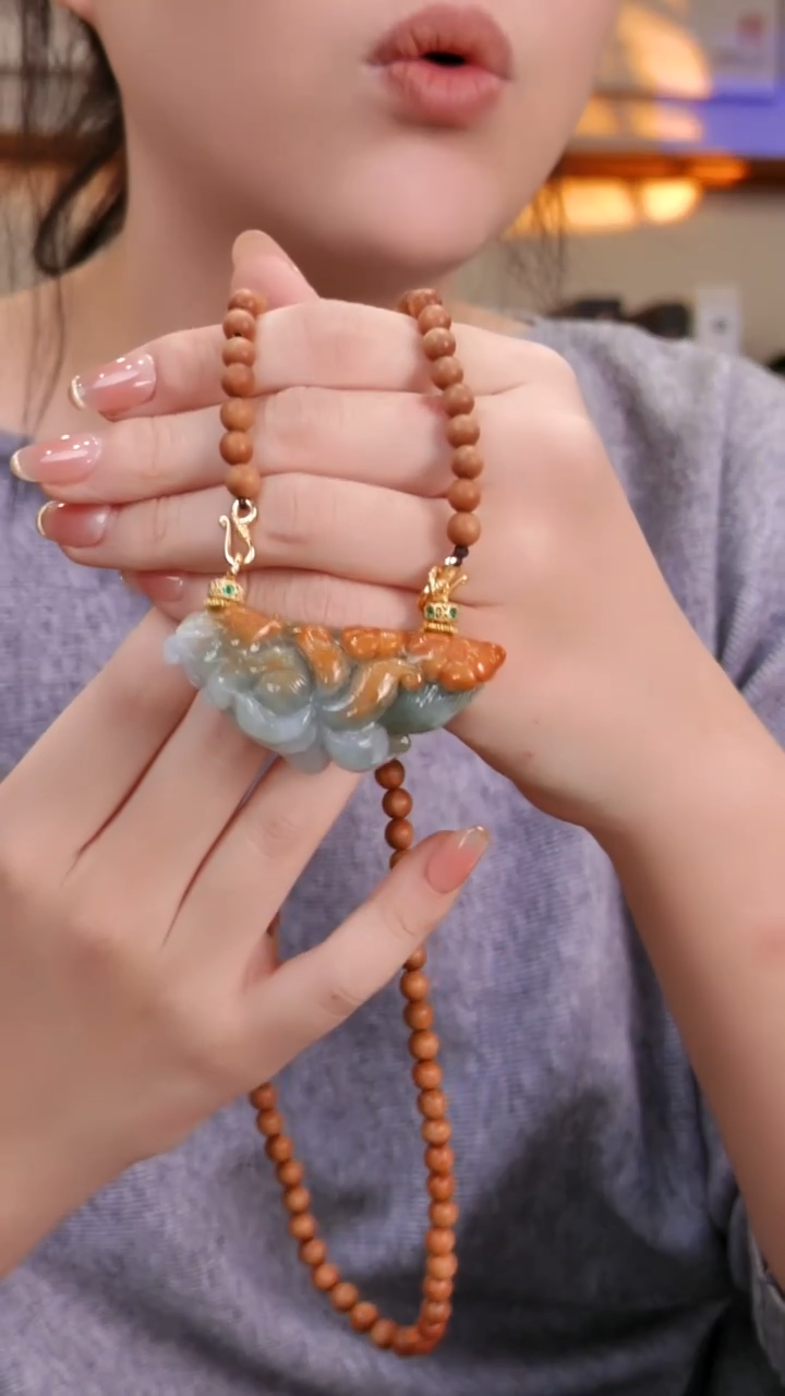 颈饰未镶嵌翡翠国风