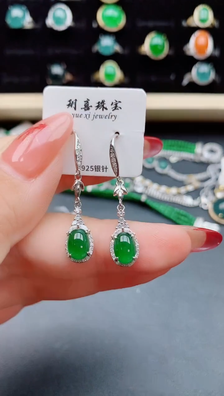 【闪购商品】翡翠戒指银S925镶嵌80585050