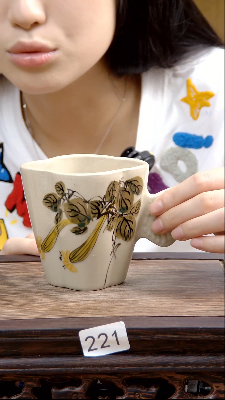杯子景德镇陶瓷手绘杯子221