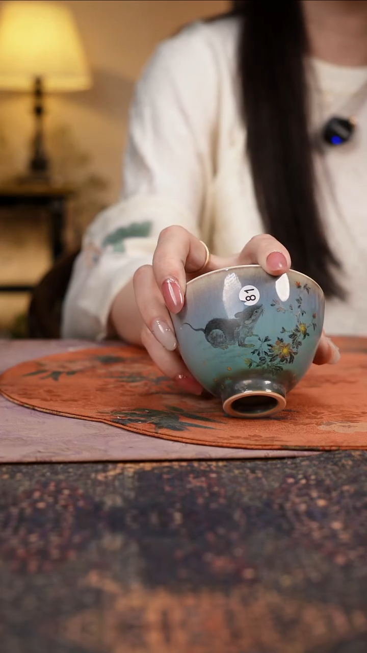 杯景德镇陶瓷杯碗柴烧多人