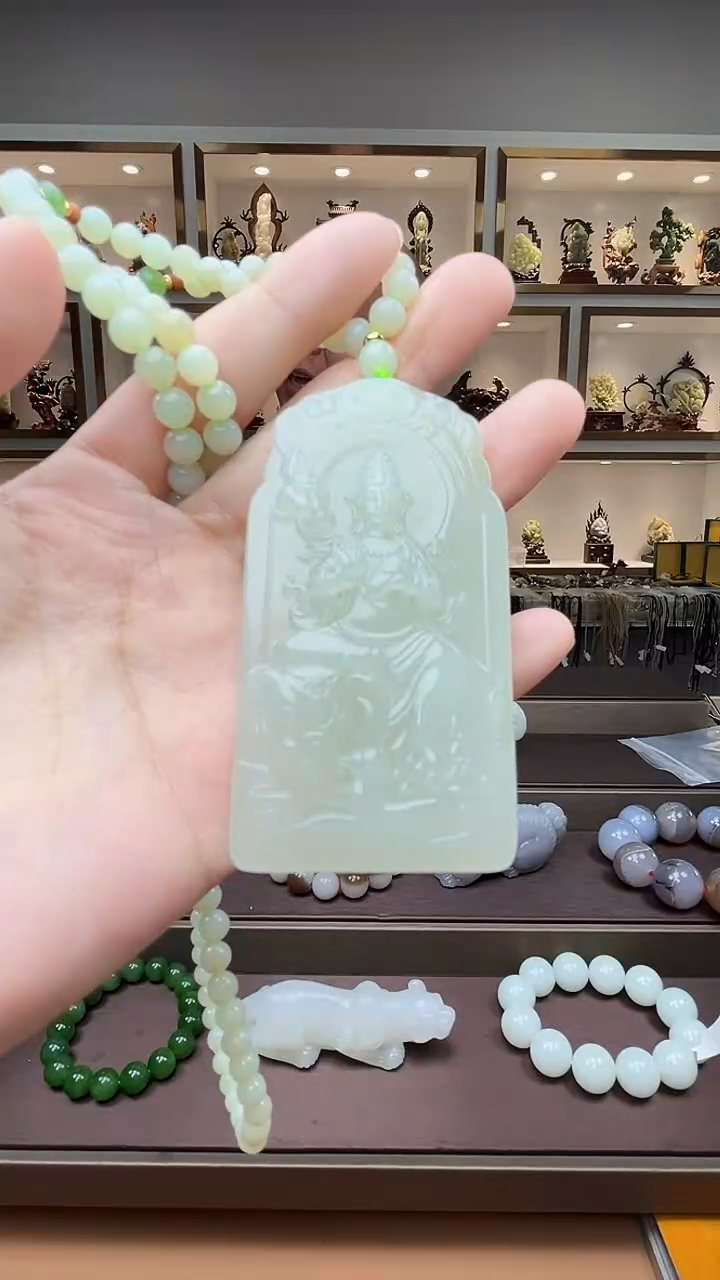 和田玉未镶嵌挂件苏