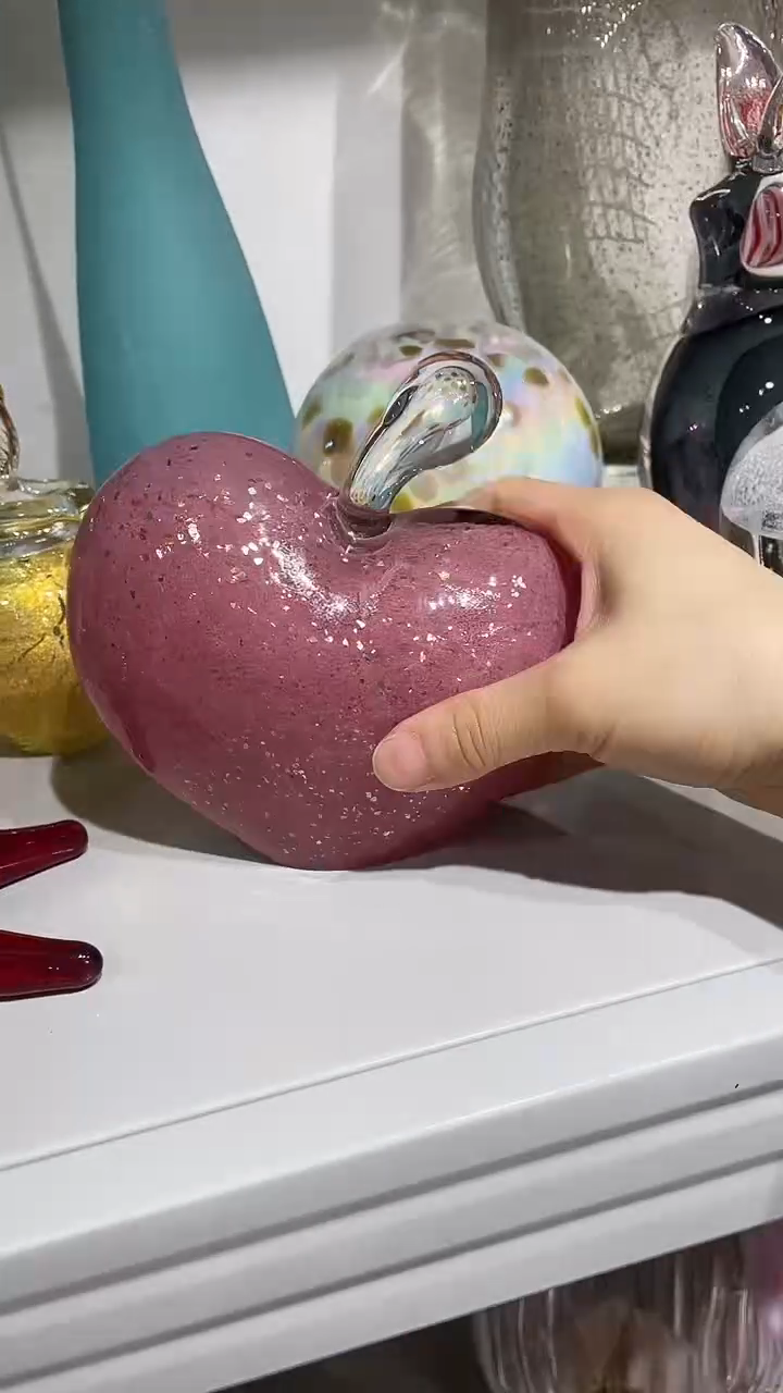 【闪购商品】琉璃1只微瑕底部带洞苹果
