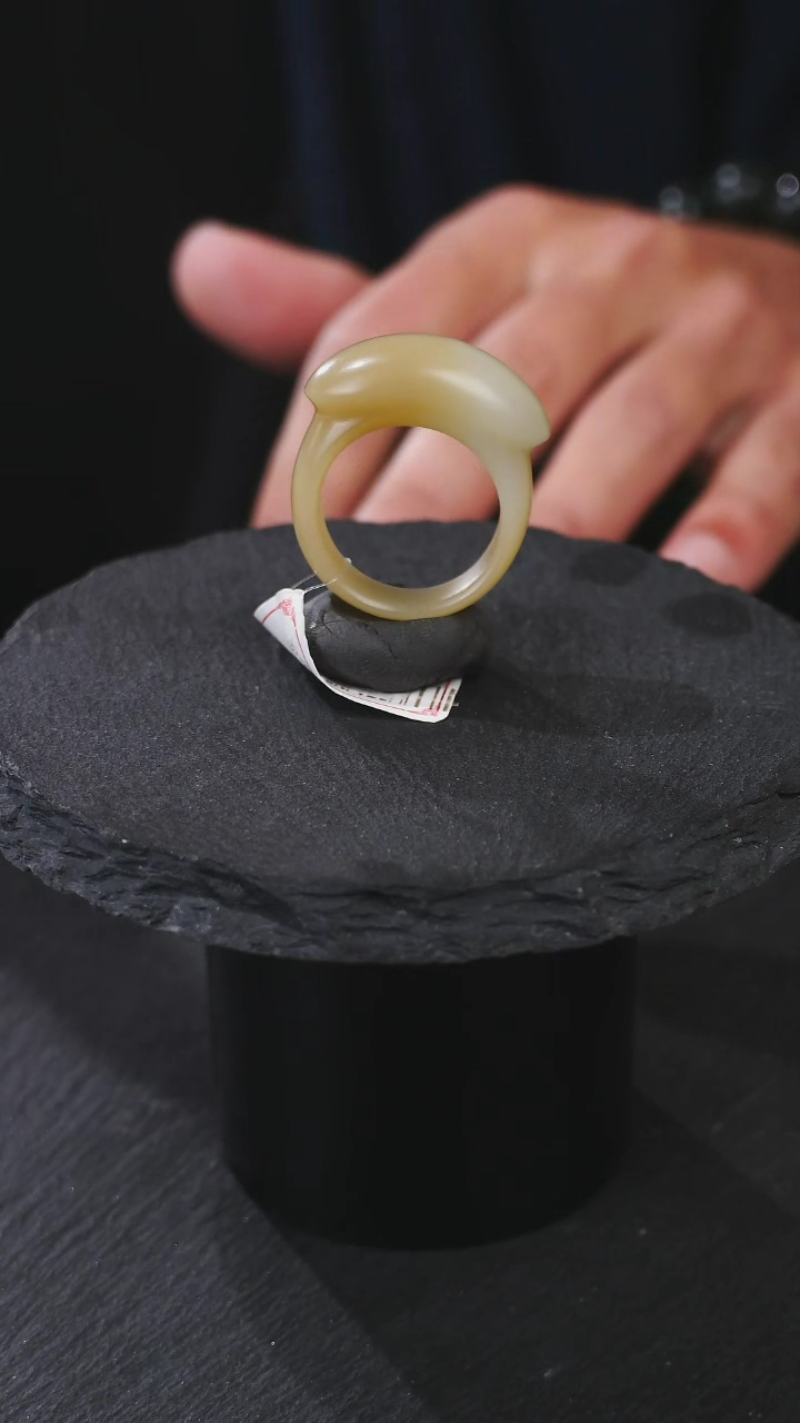 【闪购商品】和田玉戒指未镶嵌和田玉糖白戒指19直径