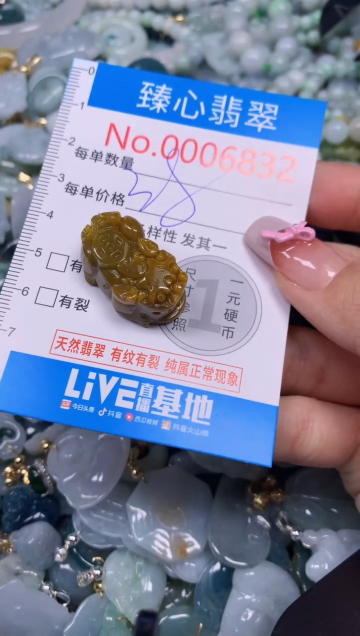 【闪购商品】翡翠颈饰未镶嵌含绳0006832