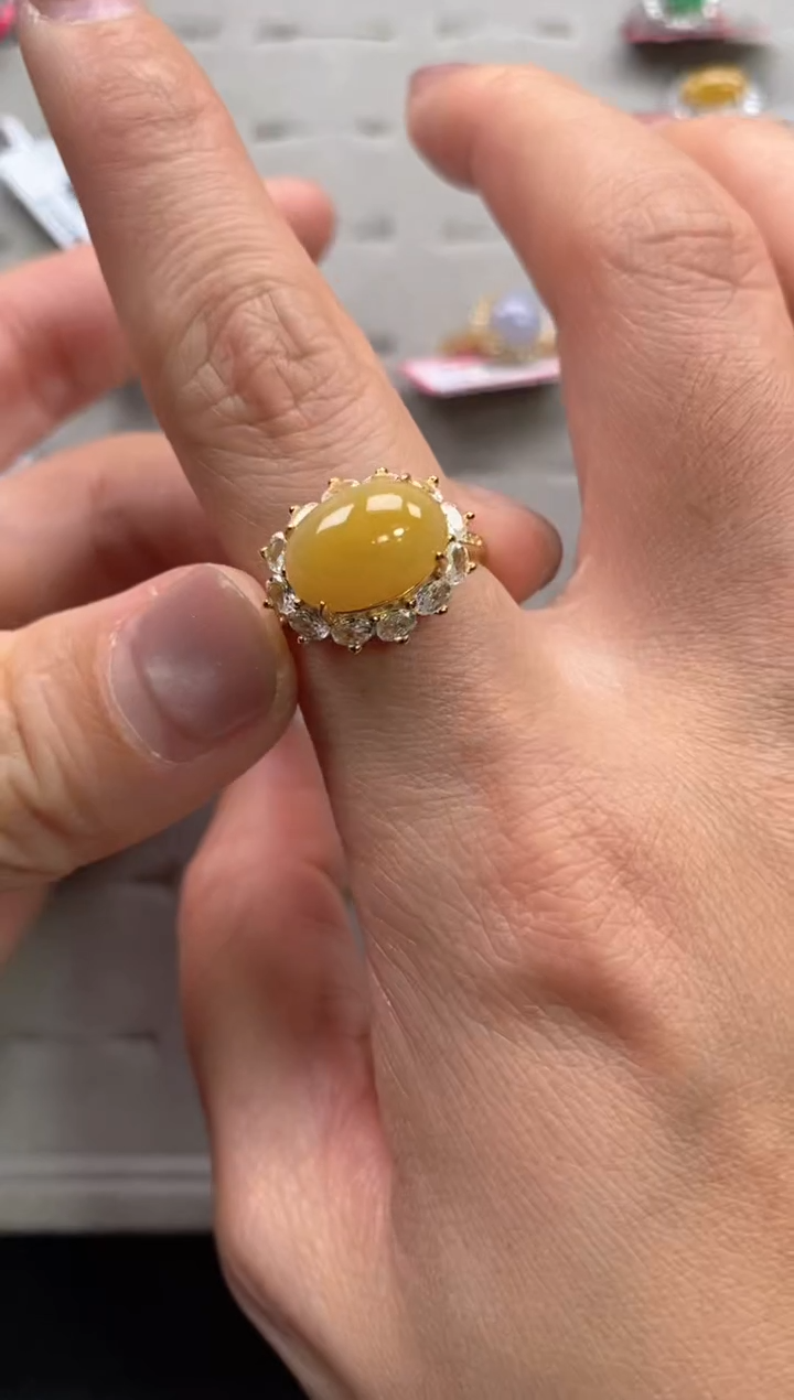 【闪购商品】翡翠戒指银S925镶嵌11111--8