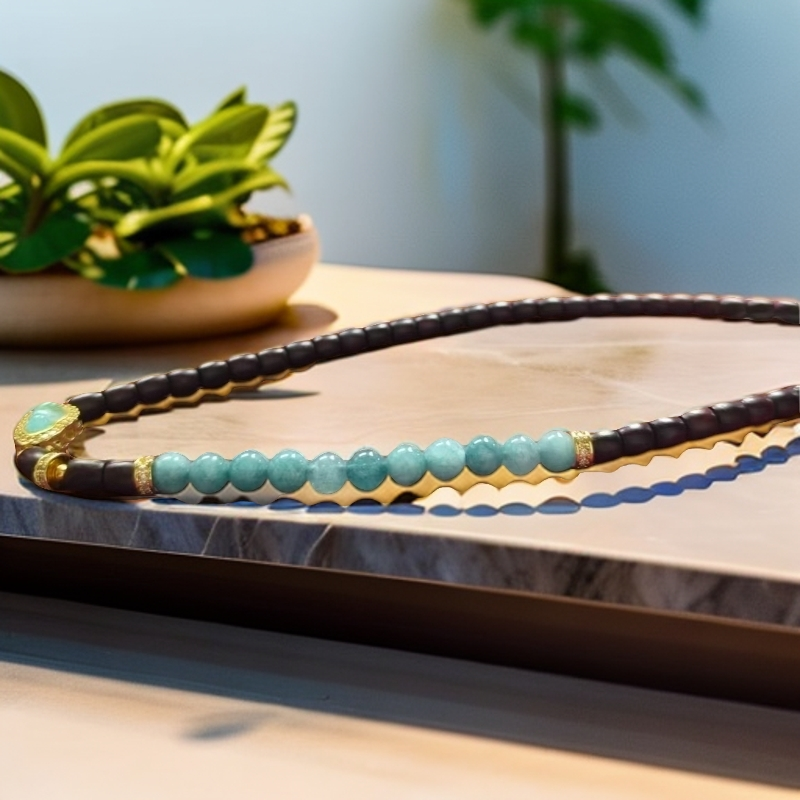 香檀和田玉小米珠双拼701（无礼盒）