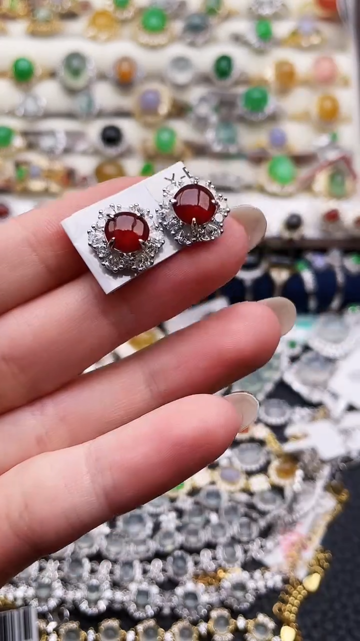 银S925镶嵌戒指翡翠160