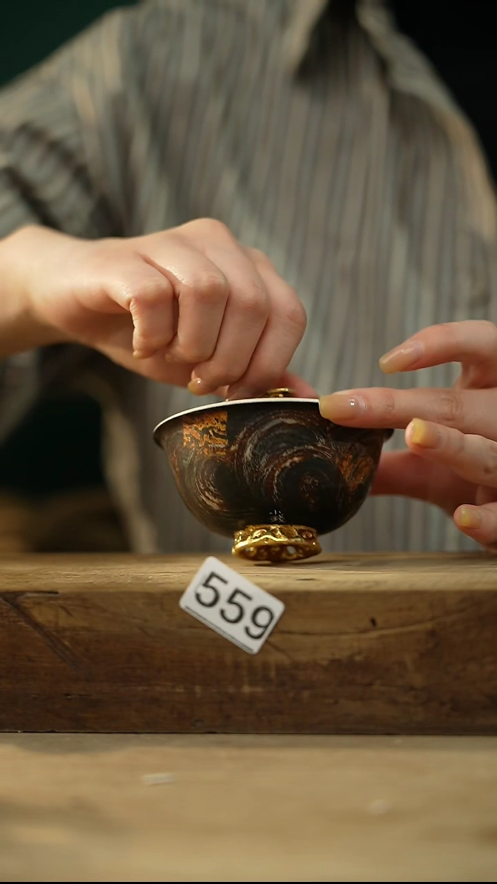 【闪购商品】瓷片新品设计师手作款 大漆手刷系列 小钱