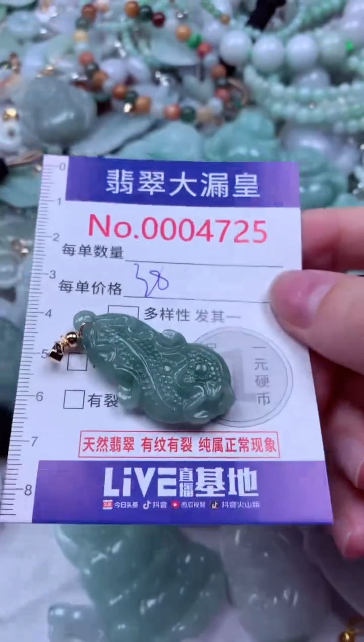 吊坠(不含链)未镶嵌翡翠4725