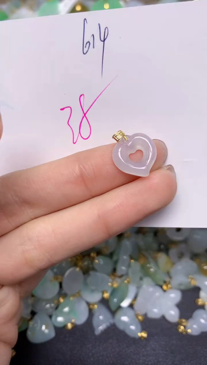 【闪购商品】翡翠颈饰18K金镶嵌 天然翡翠A货