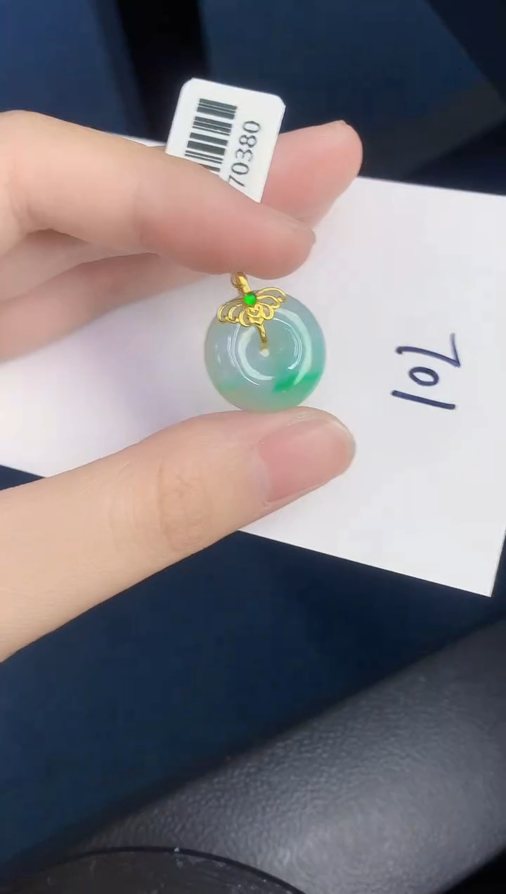 【闪购商品】翡翠颈饰18K金镶嵌000000000
