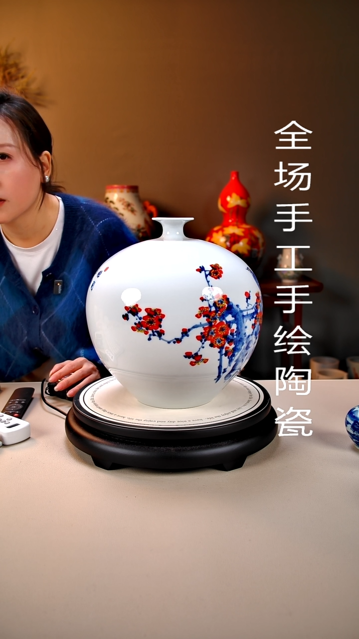 摆件陶景德镇手绘陶瓷45