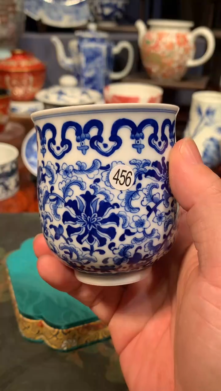 小*456青花杯子0