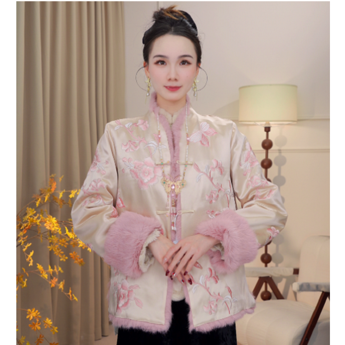 【风华绝代】国风重工刺绣双穿保暖国风外套2025D9686—婷婷婷杭锦仓