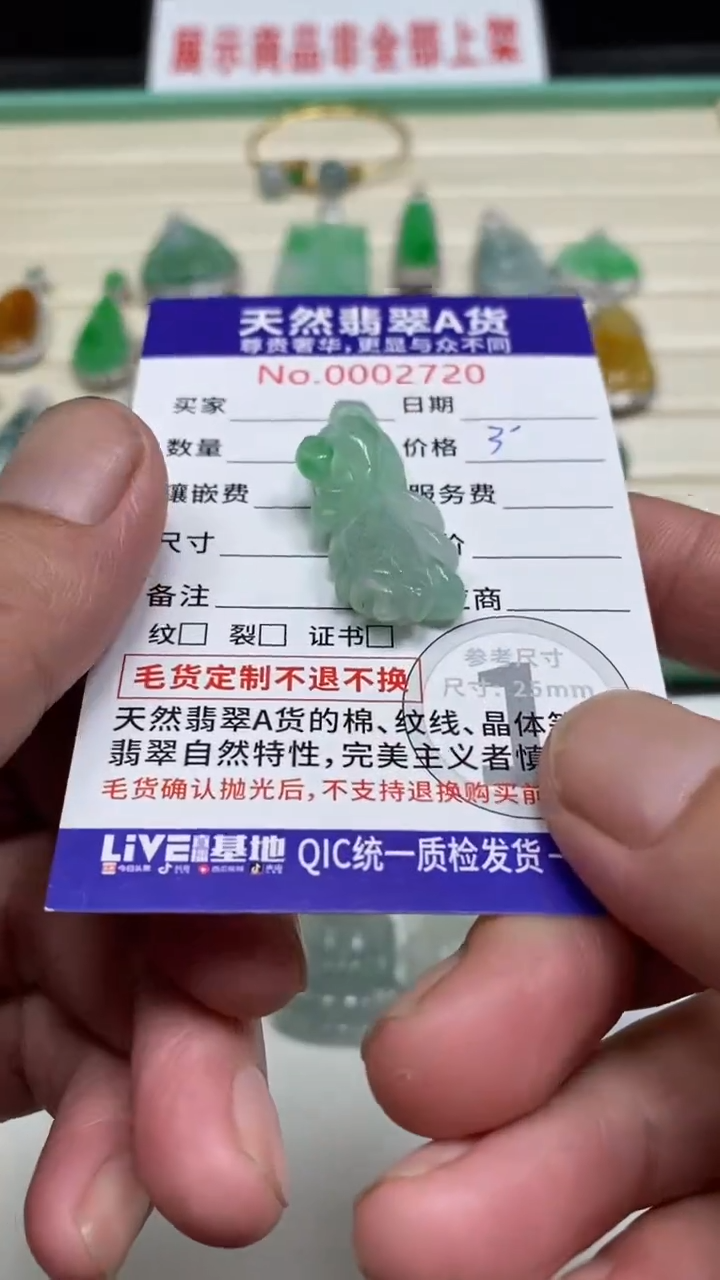 吊坠(不含链)未镶嵌翡翠1