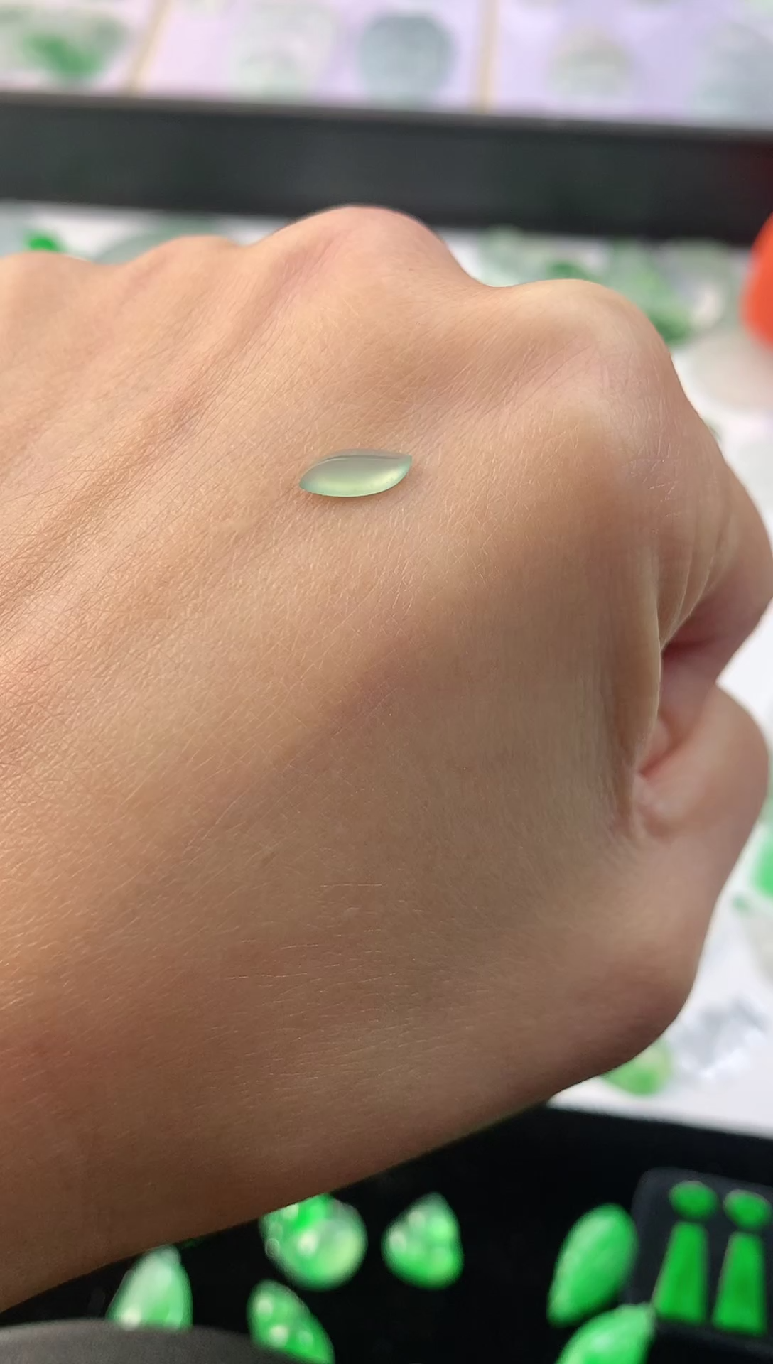 【闪购商品】翡翠裸石翡翠A货随型戒面