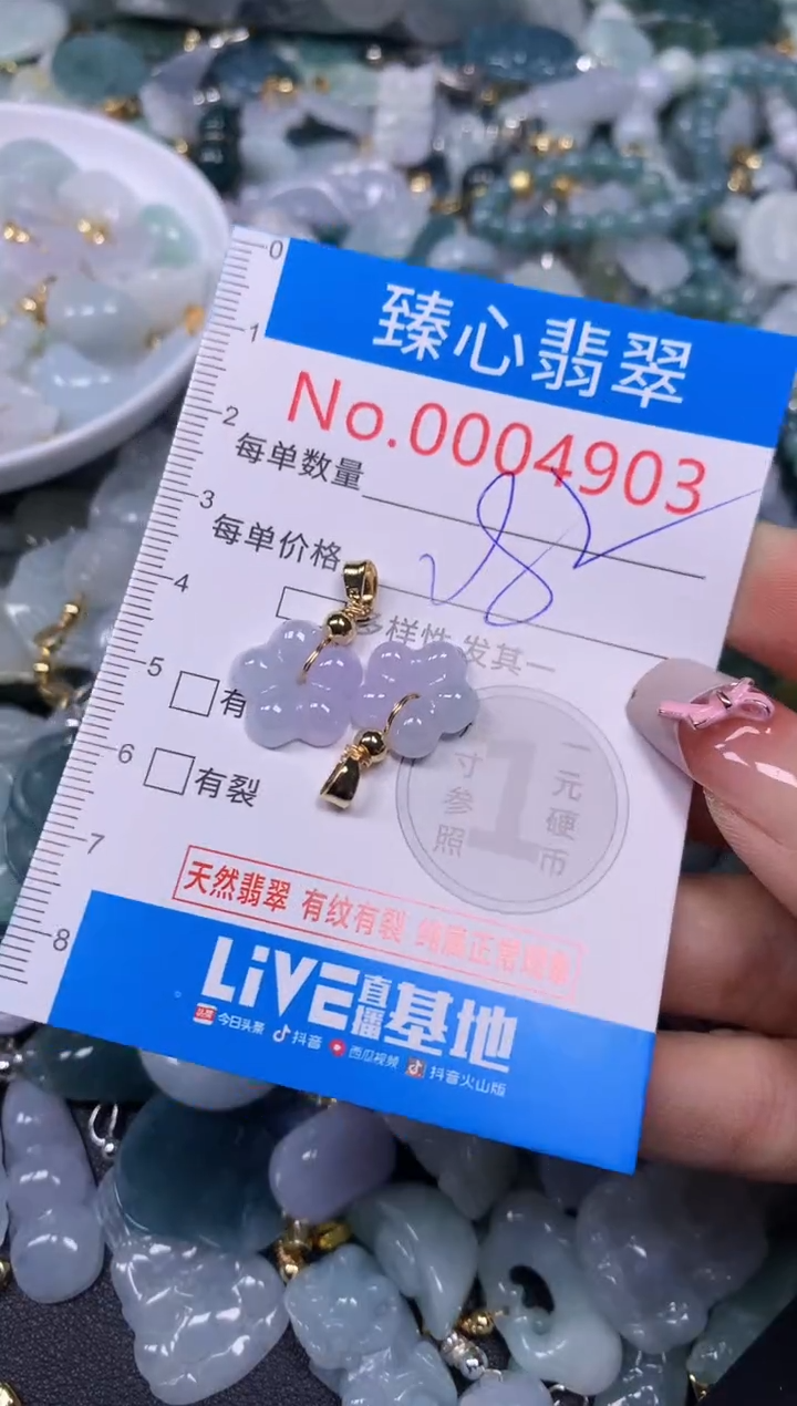 【闪购商品】翡翠颈饰未镶嵌含绳0004903