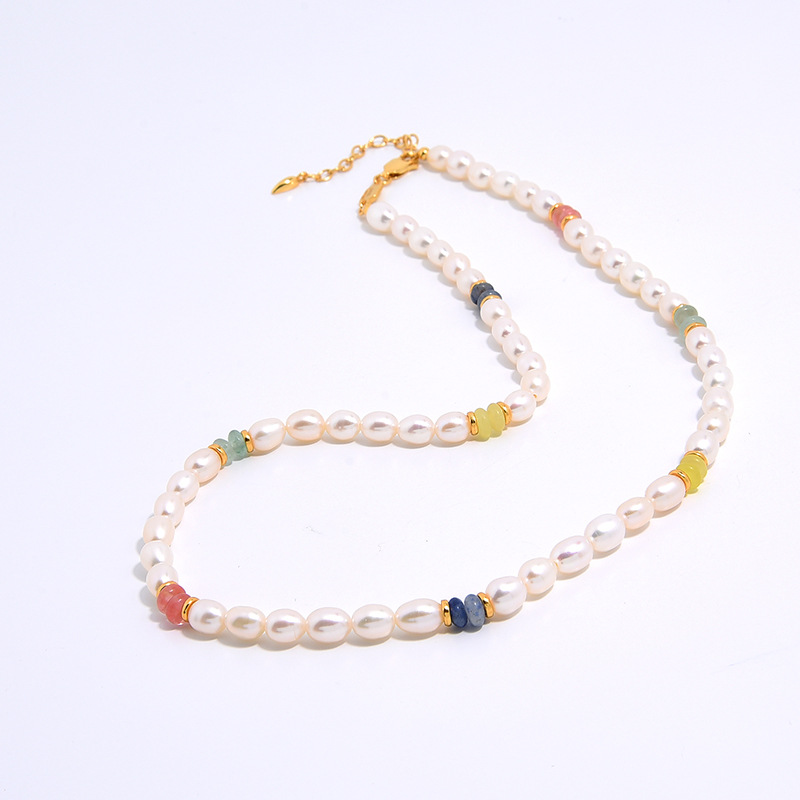 链子925银 【43cm】摩瑟DP【撞色米珠串珠项链sp】HAZC