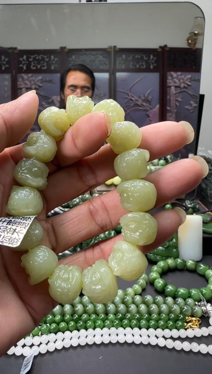 未镶嵌和田玉珠宝奇石手串
