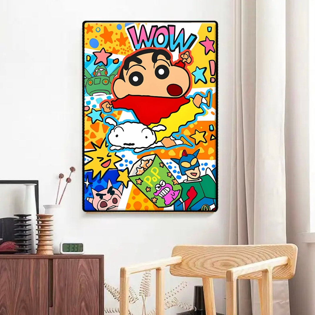 4060小新数字油画风卡通动漫装饰画