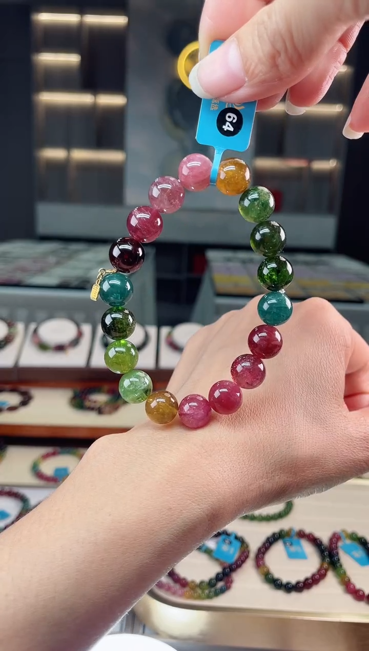 【闪购商品】碧玺单圈手串未镶嵌（多样性发一条）Q