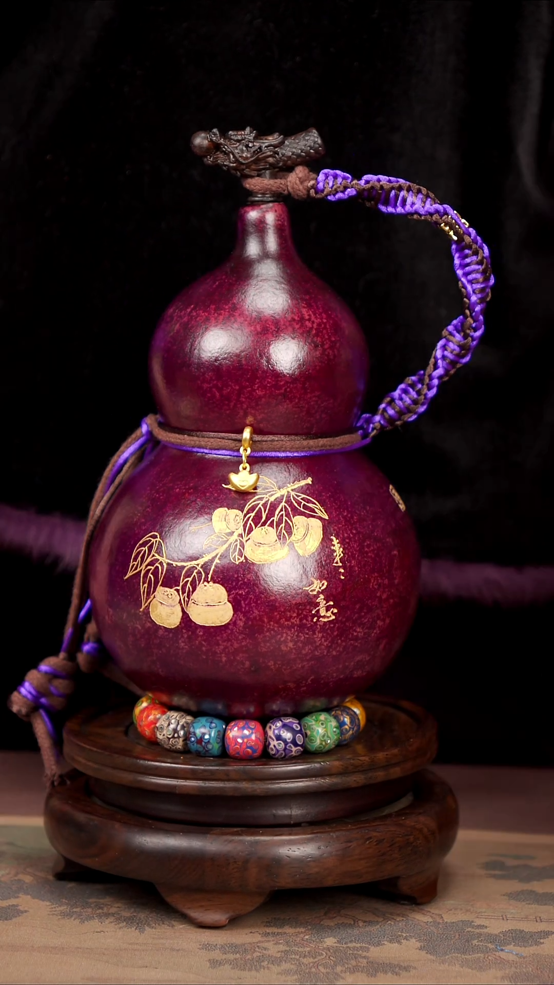 【闪购商品】100易林大漆酒葫芦----488