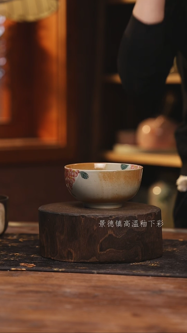 陶瓷景德镇高温釉下手绘陶瓷@L501@