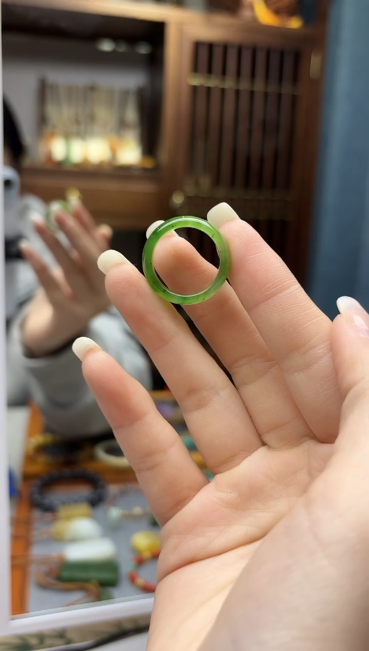 未镶嵌戒指和田玉和田玉指环17#XEZB