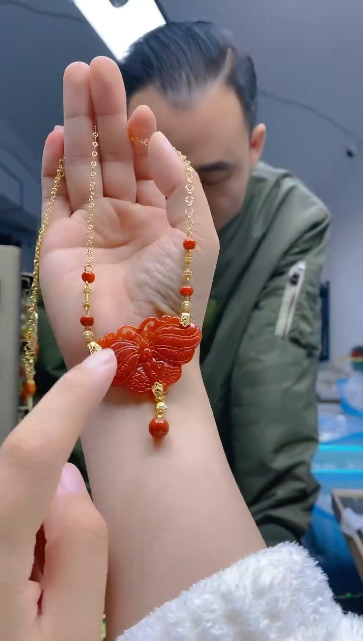 【闪购商品】翡翠耳饰合金252翡翠锁骨链