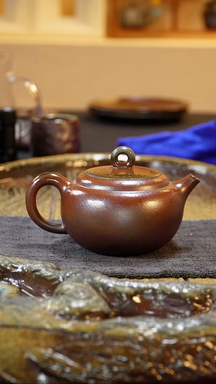 紫砂柴烧纯自然柴烧280毫升