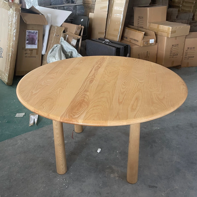 6810（白蜡木）φ135*76cm实木圆桌【不包安装】库存尾货（铁三）5309