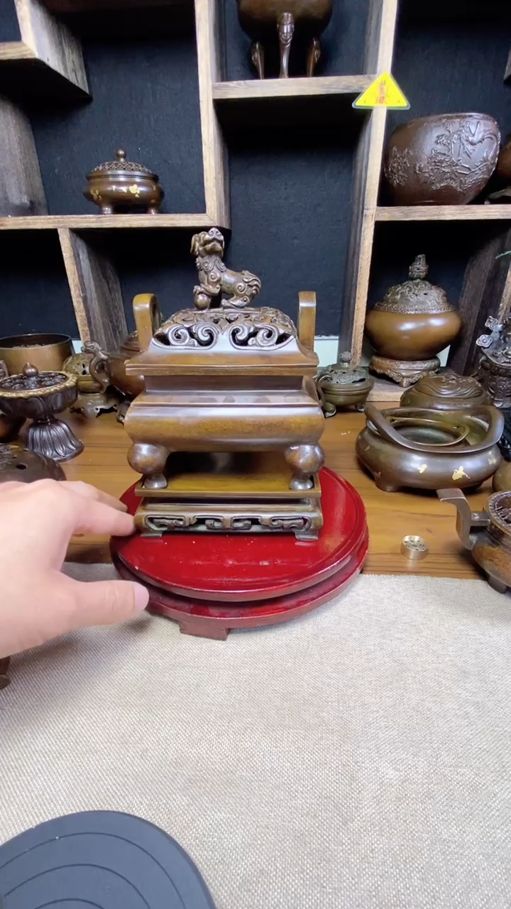 【闪购商品】苏工 普工精品铜 摆件熏香炉/摆件