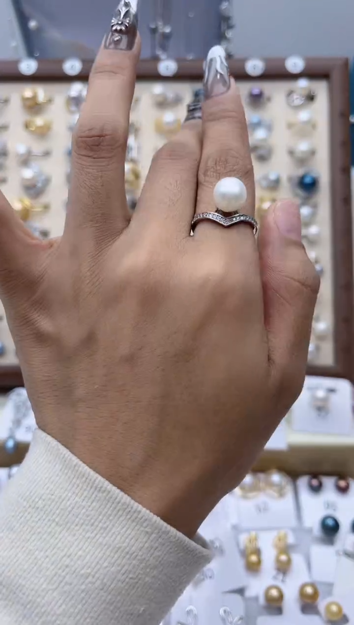 【闪购商品】淡水珍珠戒指合金69